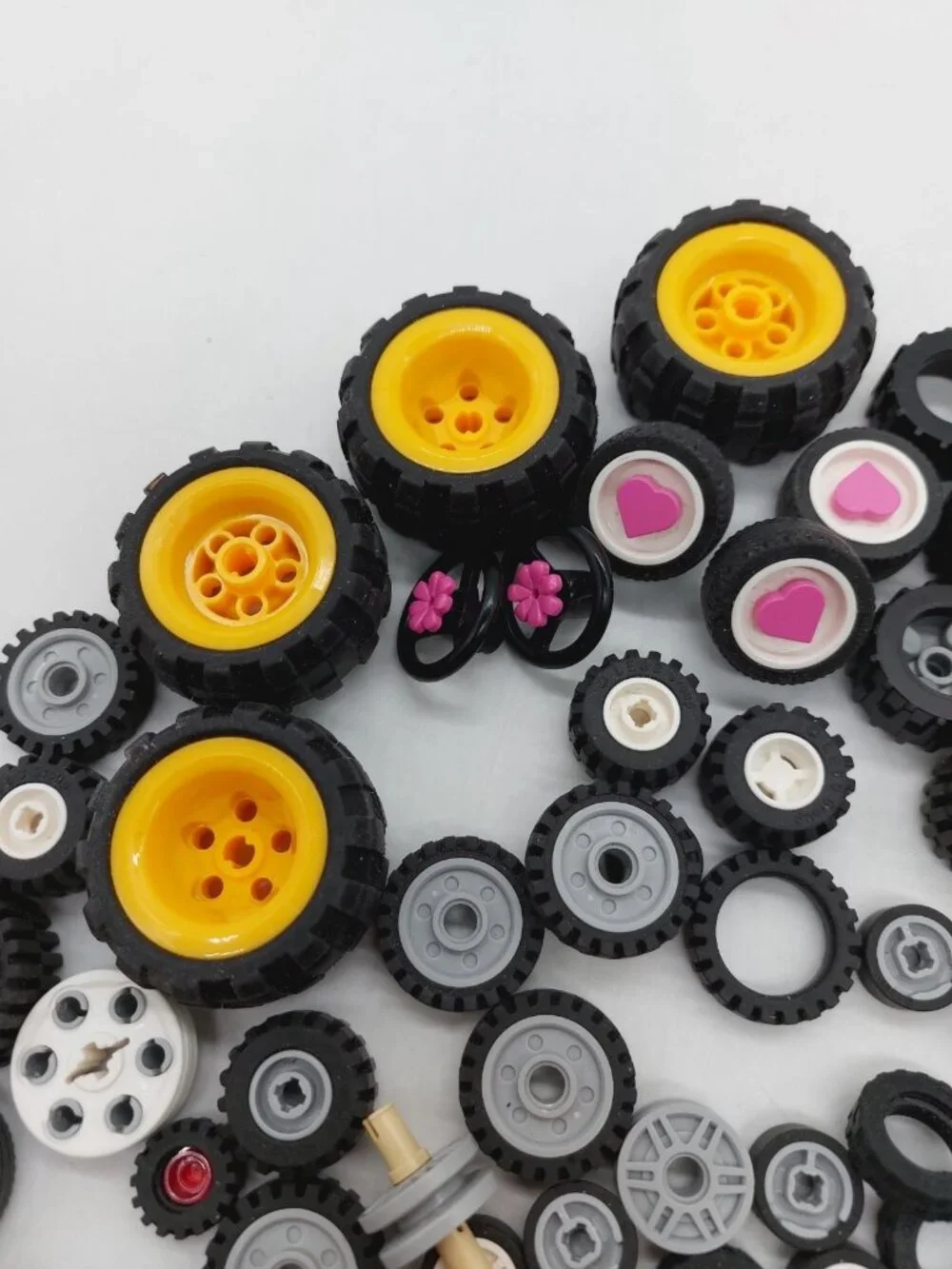 Lego Tires Lot From Various Lots Sizes READ